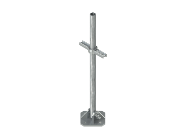 VÉRIN PLAQUE PIVOTANTE 24″ (TUBE PLEIN) – (SWIVEL JACK / BFS SWIVEL BASE JACK)