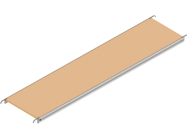 PLATEFORME ALUM./CONTRE-PLAQUÉ 7’0″ x 19″ (2.13M x 0,48M)